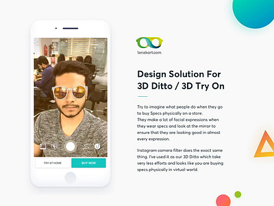 Design solution for Lenskarts' 3D Ditto android animation app best clean design ecommerce interaction ios landing page lenskart mobile mobile app design navigation popular simulation ui ux