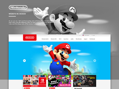 Nintendo Website Re Design