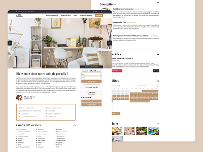 Hotel website one page design homepage hotel restaurant ui website