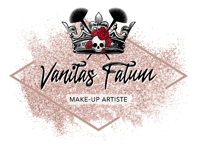 Make-up artist logo branding design illustration logo