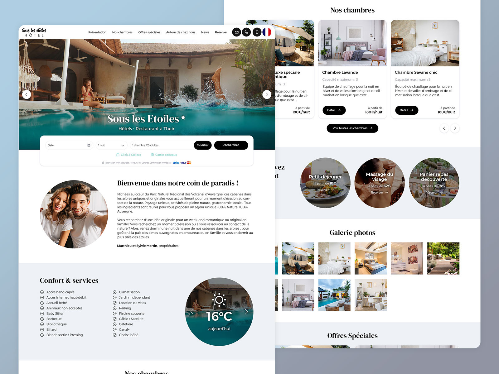 hotel website design template