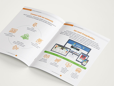 Mediakit OrangeBuddies Brochure print design print minimalistic branding graphic design graphic design brochure mediakit