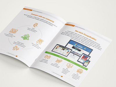 Mediakit OrangeBuddies Brochure branding brochure design graphic graphic design mediakit minimalistic print print design