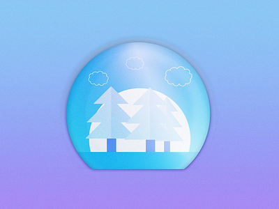 Warm Up #02 - Snow Globe Continuation design gradient icon logo