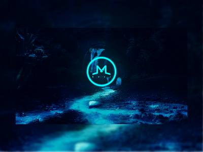 Moxi - Concept Art 01 branding clean dark design forest icon illuminate illustration light lighting logo m minimal nature shading vibrant