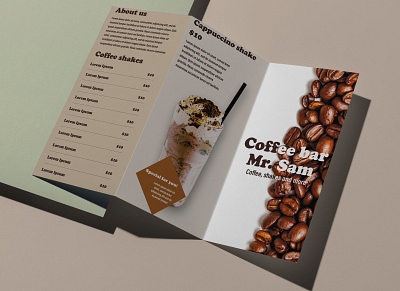 Coffee bar Booklet branding design graphic design logo typography