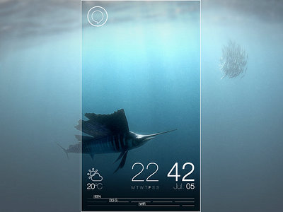 Jolla : Sailfish OS - Redesign - Part 3 - Updated Lockscreen concept erik westerdahl jolla lock screen minimalistic os outlined part 3 redesign sailfish ui ux