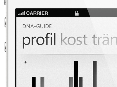 DNA-Guide 7 app button debut design dna genetics guide industrial design interaction design ios konstfack lifestyle pivot texture ui windows phone wp7