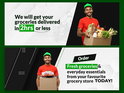 Grocery Shop Web Banner Design by Precious Ibekwe on Dribbble