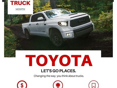 Toyota Promo advertising branding design flyer graphic design typography web-developer