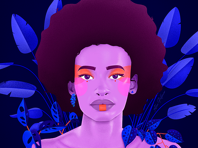 We Are Enough characterdesign color colour design female illustration orange purple vector vibrant woman