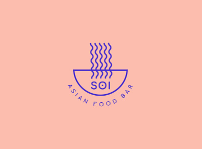 SOI - Asian Food Bar adobe asian brand identity branding creative design food identity logo design logotype noodles restaurant vector
