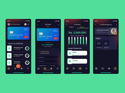 Aplikasi Catatan Keuangan app design ui