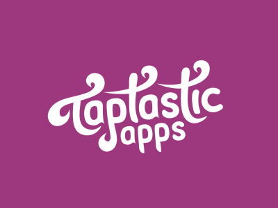 Logo logo taptastic apps typography