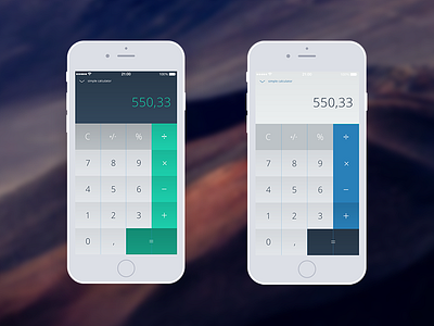 Calculator - Daily UI 004 calculator dailyui flat