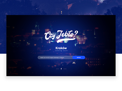Coming soon site - Czy jeblo Kraków