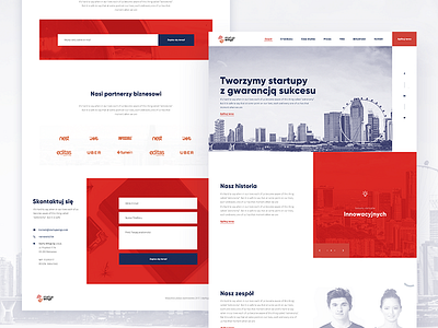 Startup Wings - Landing Page city homepage investor landing page one page onepage private euqity red startup venture capital