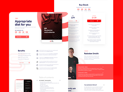 Ebook Landing Page - Centrum Szkoleń Sportowych ebook ebook layout ecommerce landing page shop ui