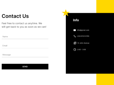 Daily ui #028,contact us page