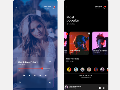 Daily ui challenge, music player