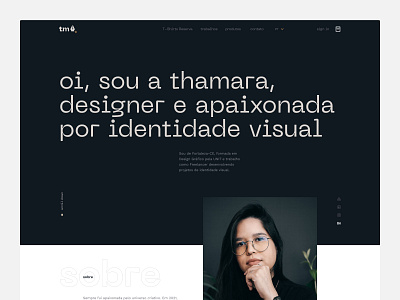 Maura Thamara Portfolio Site design graphic design portfolio ui ux website