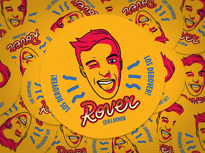 Dj Rover - Sticker Design deejay design rover sticker