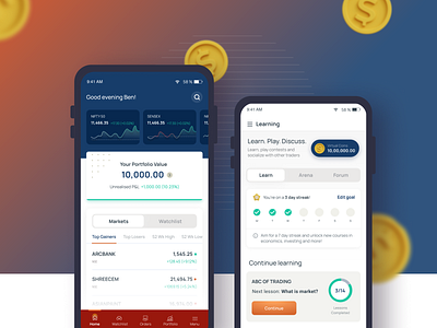 Finance App UI app design app interface app ui banking coins design dribbble shot finance inspiration minimal ui ui design ui inspiration user interface