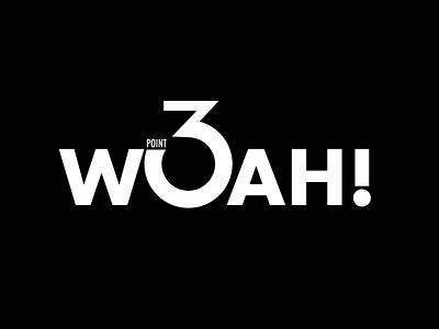 3.0 WOAH design flat inspiration logo minimal new typogaphy update version