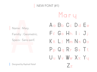 Font #1 - Mary