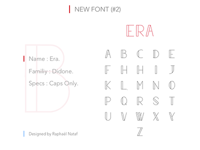 Font #2 - Era 2016 curved didone font hetic nataf raphael sans serif typography