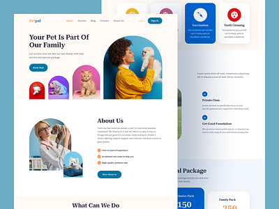 Pet Care Landing Page