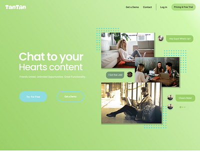 Concept Chatting App design graphic design ui ux website