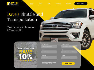 Premium Cab Website design graphic design typography ui ux