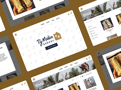 Bakery Online Shopping Web UI Design app design ui