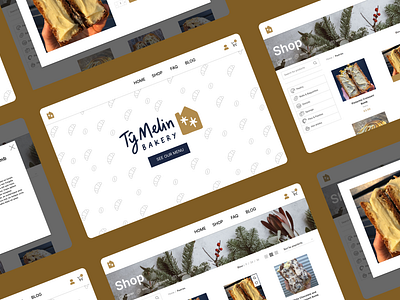 Bakery Online Shopping Web UI Design