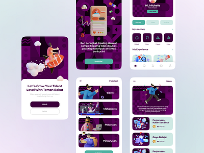 Psikotest Apps UI design graphicdesign ui uidesign