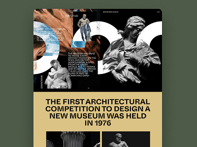 Nero Greek Museum | Website design designer flat graphicdesign ui uidesign website