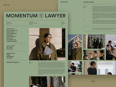 MOMENTUM | LAWYER OUTFIT`S design designer flat graphicdesign ui uidesign website