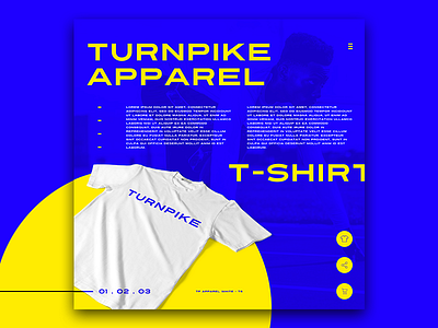 Turnpike Apparel design graphicdesign sketch ui ui ux design ui ux uidesign uiux design website