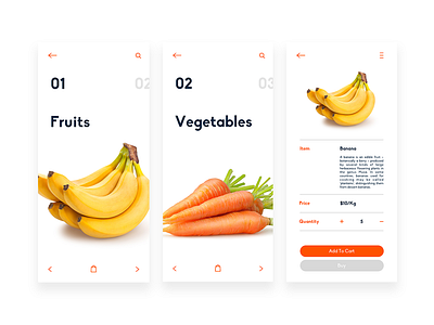 Gro & Cherry - Groceries App Design