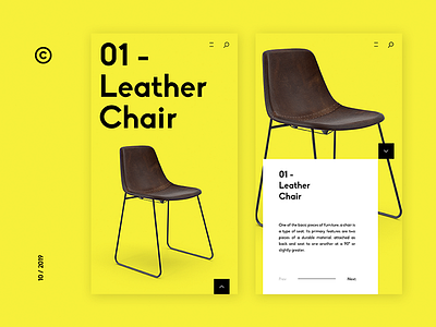 Leather Chair Online Shop Apps clean design clean ui flat mobileapps simple simple design sketch ui uidesign