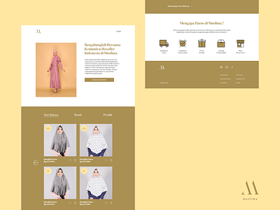 MUSLIMA | E-Commerce Website flat mobileapps sketch ui uidesign uiux uiuxdesign website