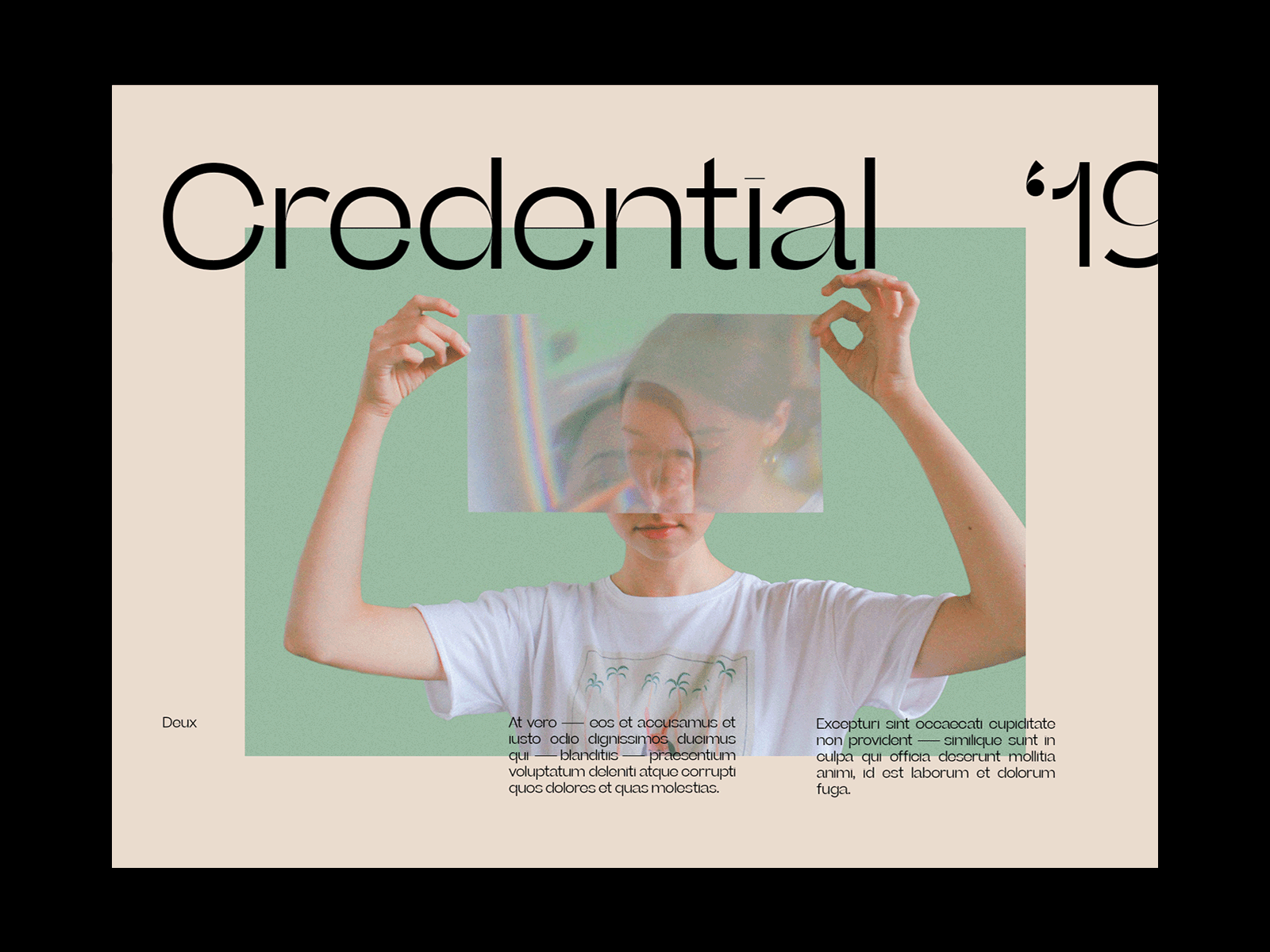 CREDENTIAL 19 - 20 design designer flat graphicdesign layout