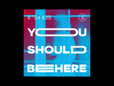 You Should Be Here design designer graphicdesign layout typedesign uidesign website