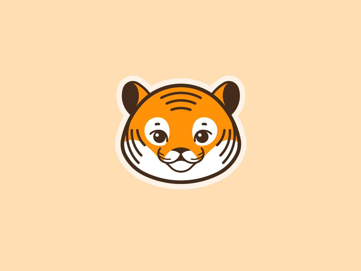 Little tiger logo by Lili Kudrili on Dribbble
