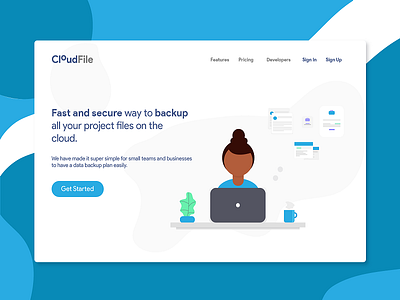 CloudFile: Cloud file backup concept ai backup cloud file sharing