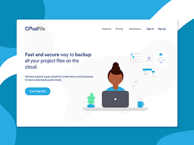 CloudFile: Cloud file backup concept