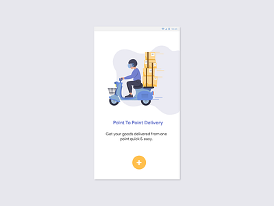 Bike Delivery app concept delivery food goods ride startup