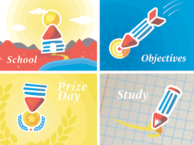South Bay School Icons branding british design icon illustration logo school vector