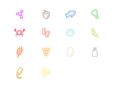 Allergens icons #1